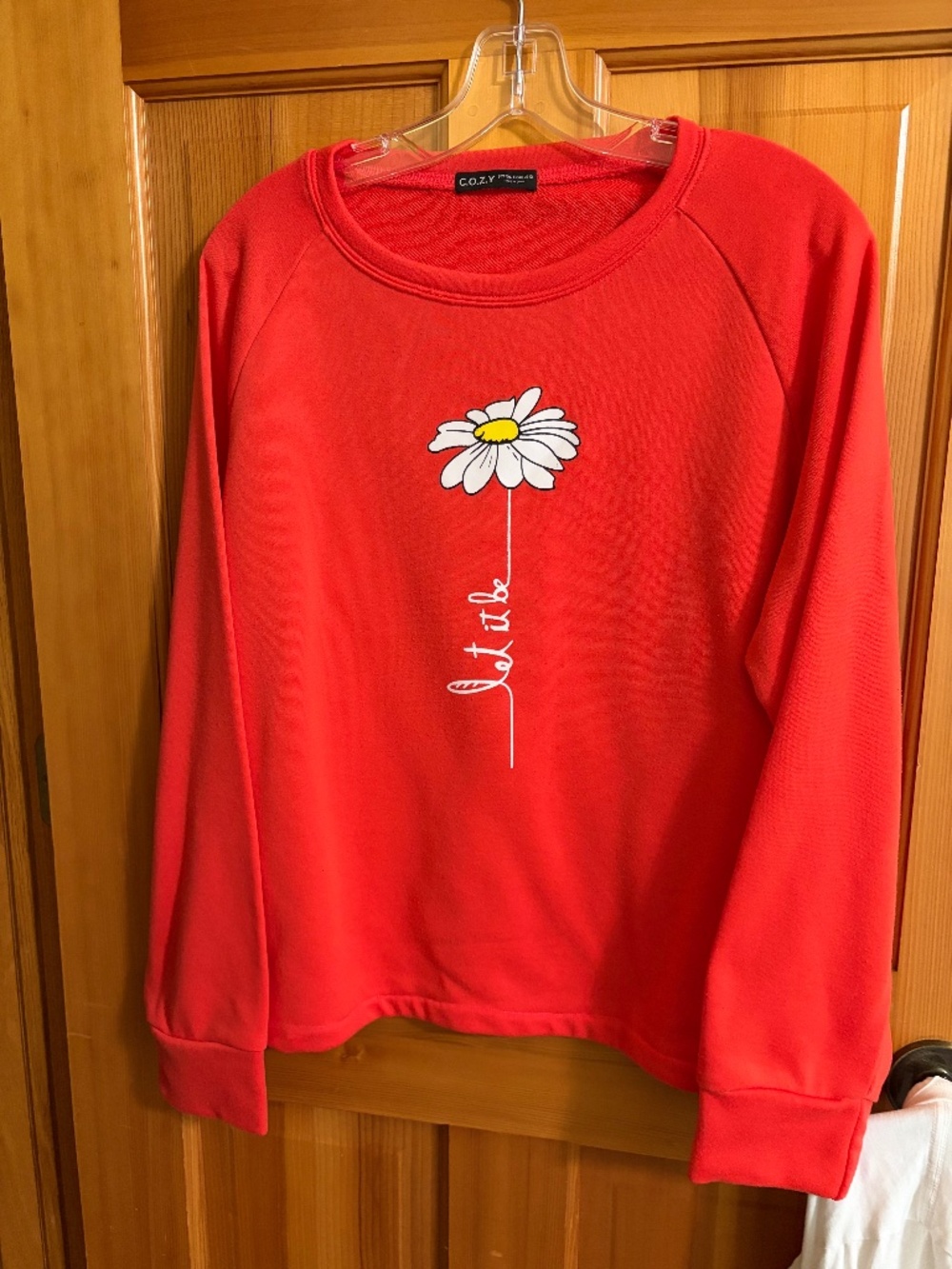 C.O.Z.Y. RED TOP WITH HAPPY DAISY XXL